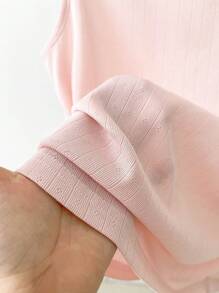 INAWLY 女士无袖纯色背心，适合夏季 - 粉色 - 查看 8