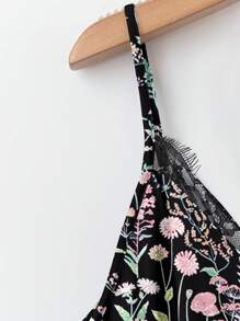 SHEIN VCAY Plus Size Ditsy Floral Camisole And Tank Top Set, Casual For Summer Vacation - Multicolor - View 5