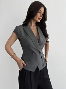 Firerie Women Blazers, Modest,Graduation,Teacher Outfits For Women,Back To School In Fall/Winter - Grey - View 6
