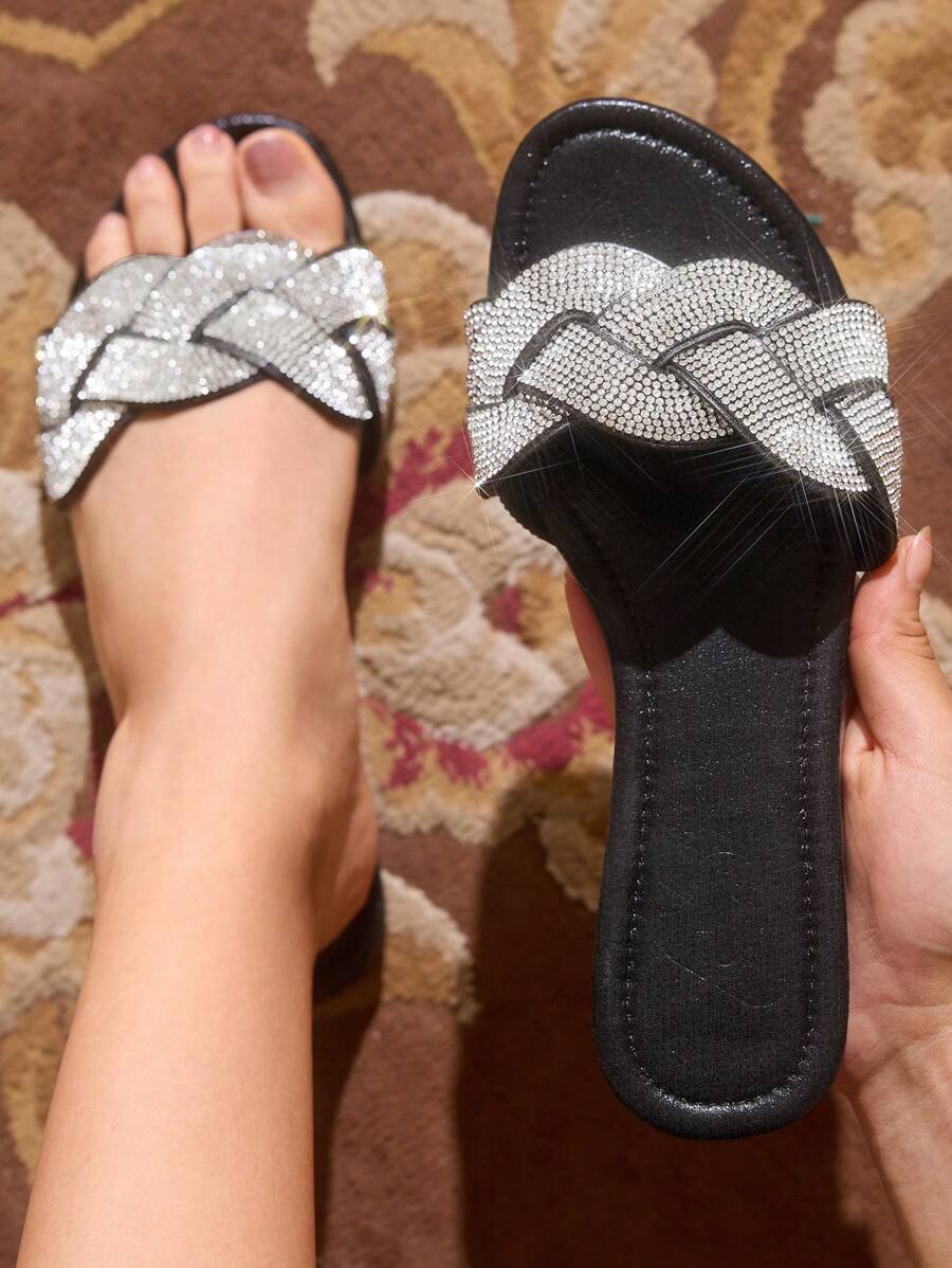 CUCCOO TILAWA Black Fashionable Flat Sandals For Summer Vacation Shoes Summer Spring Shoes Spring Break Easter - Black - View 1