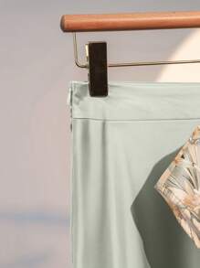 INAWLY 随机印花大码女式背心和裙子套装 - 彩色 - 查看 3