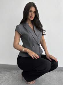 Firerie Women Blazers, Modest,Graduation,Teacher Outfits For Women,Back To School In Fall/Winter - Grey - View 8