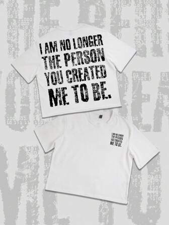 Street Life maglietta casual da uomo a maniche corte con stampa di slogan, adatta per l'estate