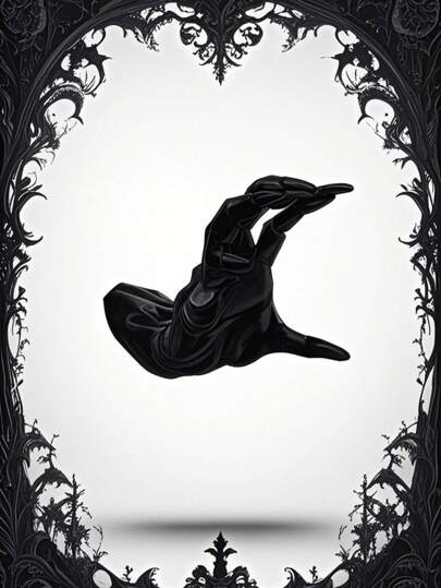 Goth 1 pieza Estatua de la mano del diablo gótico (incluye accesorios de montaje), decoración de vinilo, escultura de brazo de demonio espeluznante para el hogar tenebroso, decoración de mesa gótica de vinilo suave, Halloween, decoración del hogar