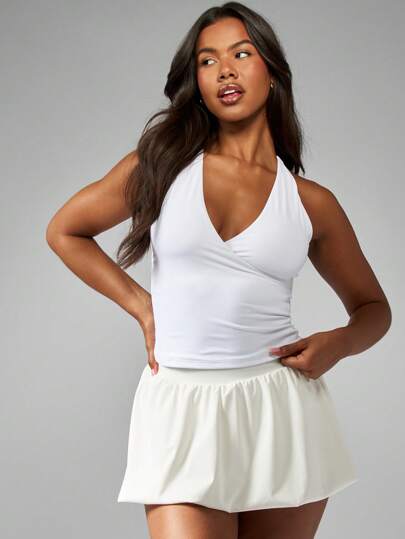 タグつき未使用、Botanical Tank Top、ホワイト PowerSculpt™ Tumbler Tank | Aritzia US