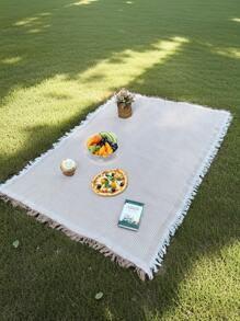 1 pièce Tapis de pique-nique d'extérieur moderne, équipement de camping, coussin de canapé, peut accueillir 1-4 personnes, convient pour la famille et les amis, coussin d'assise tapis à carreaux, couverture de style simple multifonctionnelle pour le voyage, le pique-nique à la campagne, le parc, couverture de camping portable essentielle, fournitures de pelouse, fournitures de plage, parc