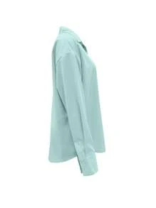 INAWLY Women's Solid Color Long Sleeve Shirt, Fashionable For Summer Fall Cloth For Women - Cadet Blue - View 5