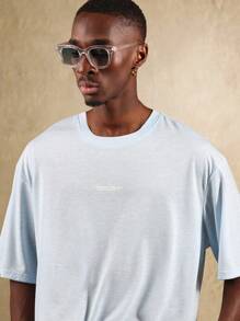 SUMWON Camiseta oversize de estudio de ajuste relajado, colección premium de Beverly Hills, manga corta, prenda esencial de streetwear para el verano y uso diario casual