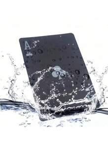 黑色塑料扑克牌耐磨耐用。塑料PVC防水扑克牌适用于朋友聚会、生日、圣诞聚会、减压玩具和有趣的棋盘游戏。良好的可伸缩弹性防水纸牌红蓝，一款多功能且有趣的纸牌游戏，与朋友一起解锁新游戏，游戏>棋盘游戏，游戏，趣味纸牌 - 藍色 - 查看 5