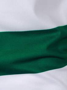 Manfinity Mode 男士休闲条纹印花纽扣领短袖 Polo 衫，夏季 - 彩色 - 查看 3