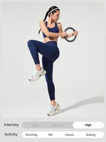 GLOWMODE 21" Seamless Fresh Start Tummy Control Scrunch Butt High-Waist Leggings Medium Impact Running Jogging Training Gym Workout
