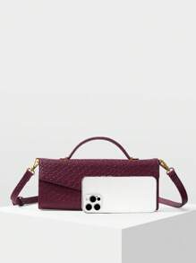 MOTF PREMIUM ELEGANT EMBOSSED TOP HANDLE BAG FOR COMMUTER