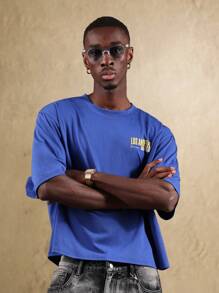 SUMWON Los Angeles California Summer Social Club Boxy Fit Casual Street Style Short Sleeve Tee Athletic Urban Sportswear Graphic Print