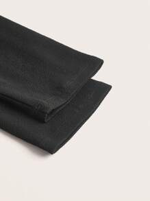 Ellevyn 秋冬纯色荷叶边下摆西装外套 - 黑色 - 查看 3