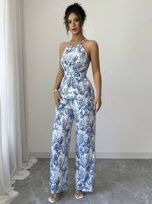 Elenzga Women's Sleeveless Jumpsuits, Fashionable, Suitable For Summer
