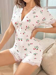 Pijama estilo mono de verano para mujer, perfecto para vacaciones