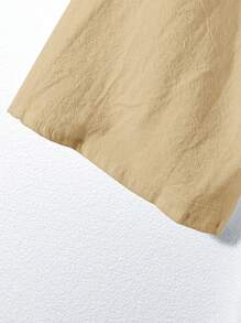 SHEIN PETITE CURVE Plus Size Women's Vacation Solid Color Contrast Lace Long Sleeve Loose Casual Shirt Cotton Tunic Tops For Women Cotton Blouse Tunic Blouse Embroidered Cotton Top