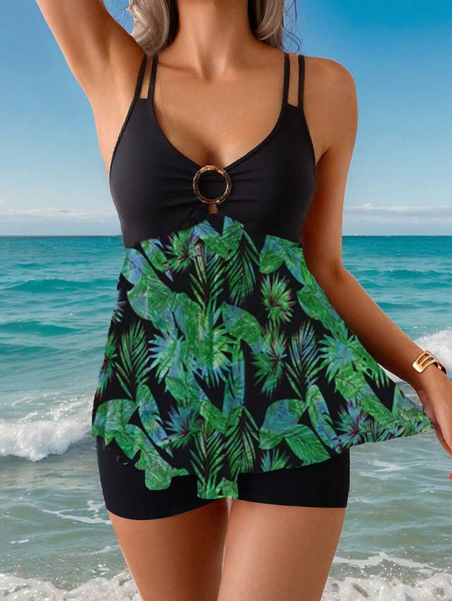 Swim Lushoire 2件套海滩度假成熟比基尼套装，春夏热销