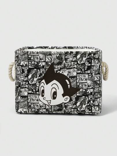 Astro Boy X ROMWE Cesta/Cesto de ropa portátil de gran capacidad con estampado de dibujos animados