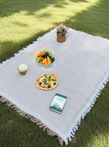 1 pièce Tapis de pique-nique d'extérieur moderne, équipement de camping, coussin de canapé, peut accueillir 1-4 personnes, convient pour la famille et les amis, coussin d'assise tapis à carreaux, couverture de style simple multifonctionnelle pour le voyage, le pique-nique à la campagne, le parc, couverture de camping portable essentielle, fournitures de pelouse, fournitures de plage, parc