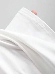 Sweetra Blusa sin mangas casual con cuello cuadrado y pliegues para mujer de talla grande