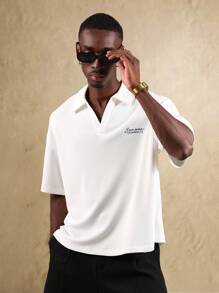 SUMWON Classic Resort Summer Polo Waffle Texture Breathable Athletic Performance Tennis Golf Leisure Sport Essential - White - View 6