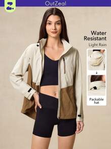 OutZeal OutZeal WaterProof Lightweight Breathable Tear Resistant Nylon Color Blocking Hiking Jacket