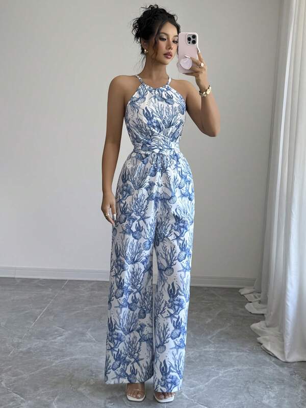 Elenzga Women's Sleeveless Jumpsuits, Fashionable, Suitable For Summer