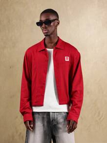 SUMWON Chaqueta estilo lino con abotonadura, corta, de uso laboral y urbano, holgada, casual, de manga larga, con cuello, para primavera y otoño