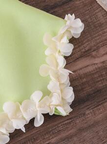 SHEIN Áo yếm trang trí nơ bèo nhún màu xanh lá cây cho bé gái kết hợp với quần short thường ngày màu mơ, trang phục dễ thương phù hợp cho trang phục thường ngày, kỳ nghỉ, đi làm - Nhiều màu - Xem 7