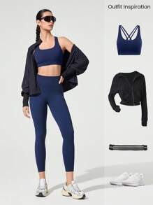 GLOWMODE 21" Seamless Fresh Start Tummy Control Scrunch Butt High-Waist Leggings Medium Impact Running Jogging Training Gym Workout