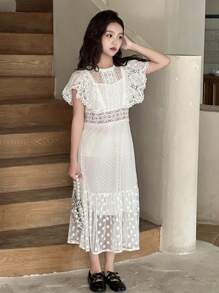 DAZY Tween Girls Fall/Autumn Dress,Back To School Clothes - White - View 6