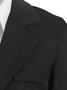 Traje de 2 piezas formal para niños preadolescentes: Chaqueta + Pantalón, sin corbata ni accesorios, atuendo formal para fiesta de cumpleaños, evento nocturno, boda, bautizo, cumpleaños