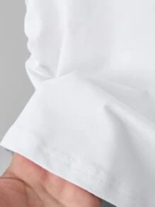 INAWLY Camiseta ajustada de mujer, nuevo diseño de verano con patrón bordado de corazón - Blanco - Ver 6