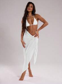 Musera Resort Mesh Cover Up Sarong Skirt Summer Beach Vacation Boho, Elegant, Holiday Summer Beach Ibiza Boho