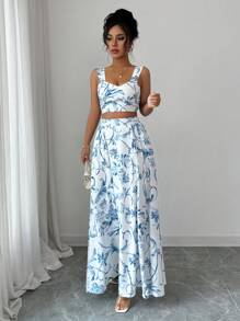 Elenzga Women Two Pieces Outfits For Daily Wear - White - View 6