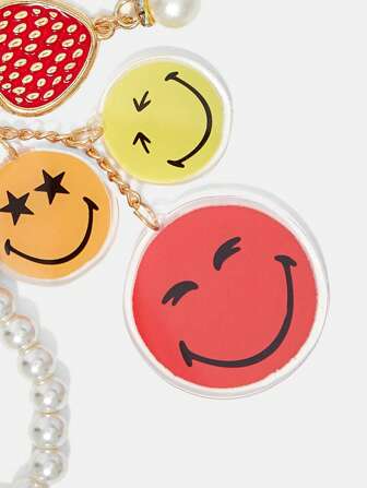 SmileyWorld® | SHEIN 亚克力笑脸可爱时尚钥匙扣