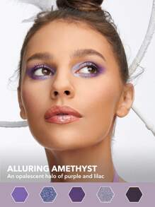 SHEGLAM Spontaneous Sagittarius Palette 8-Clolor Shimmer Metallic Matte Eyeshadow Palette Silver Bold Radiant Purple High Pigment Long Wear Blendable Pro Eyeshadow Pink Purple Eyeshadow Brand Beauty Makeup Face Paint Cosmetic For Women Girls Perfect For Spring Summer Ideal For Y2K Fancy Fashion Suitable For Birthday Mother'S Day Gift Rave Party Ready Best Color - SPONTANEOUS SAGITTARIUS - View 4