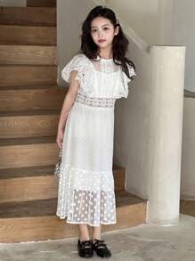 DAZY Tween Girls Fall/Autumn Dress,Back To School Clothes - White - View 5