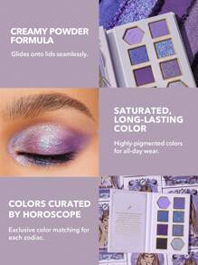 SHEGLAM Spontaneous Sagittarius Palette 8 色閃光金屬霧面眼影盤銀色大膽亮紫色高顏料持久可混合專業眼影粉紫色眼影 品牌 美容 化妝 化妝品 適合女性與女孩 完美搭配夏季春季 Y2K 時尚 流行 生日 母親節禮物 假期 派對準備就緒 最佳顏色 - SPONTANEOUS SAGITTARIUS - 查看 6