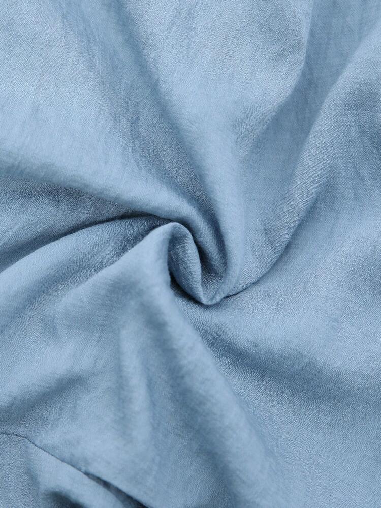 Vestido de manga corta de unicolor y talla grande, de estilo simple y de moda, adecuado para el verano, look casual, moda de verano, atuendos de mujer para conciertos country, atuendos de mujer vaqueros, ropa de verano para mujer de talla grande, ropa de negocios casuales de verano para mujer, ropa formal de mujer de talla grande