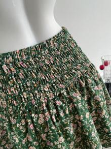 Chiquease Damen eleganter Urlaubstorte-Stil Mini-Rock