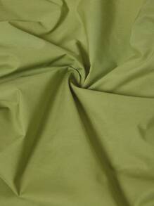 Maweii Camisa sencilla de hombros descubiertos para mujer talla grande - Verde - Ver 6