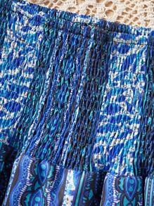 Tween Girls Casual Simple Blue Comfortable Vacation Pants - Blue - View 6