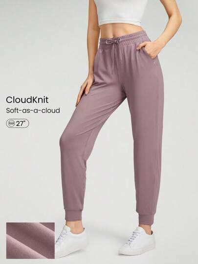 GLOWMODE 27'' Cloudknit Regular Fit Full Length Joggers Drawstring Pocket Daily Casual