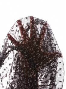 Comfortcana Plus Size Summer Ditsy Floral Chiffon Underskirt Design Short Skirt