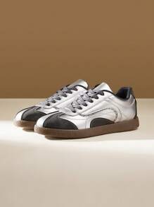 CUCCOO EASI Summer New Silver Women Casual Breathable Soft Sole Anti-Slip Flats Shoes For Women Sneakers Spring Shoes Easter Tainers Back To School