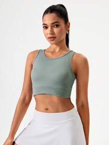 Hanevo Maiou sport casual cu spate rasant pentru femei, yoga, tenis, culoare solidă, sport, yoga, tenis, sport