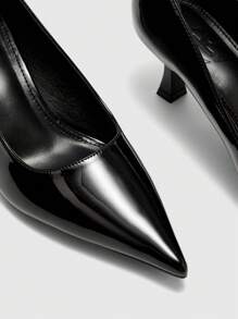 CUCCOO BIZCHIC Women's Fashion Elegant Pointed Toe Flower Decor Slingback High Heel Pumps