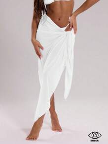 Musera Resort Mesh Cover Up Sarong Skirt Summer Beach Vacation Boho, Elegant, Holiday Summer Beach Ibiza Boho